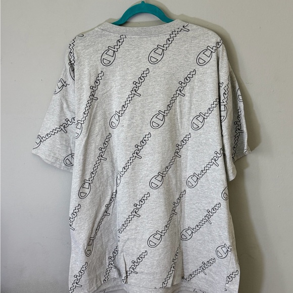 Champion All-Over Print Gray Men's Tee - Picture 4 of 4